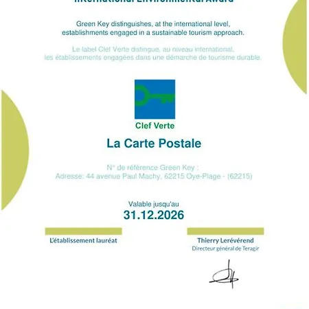 La Carte Postale לינה וארוחת בוקר Oye-Plage